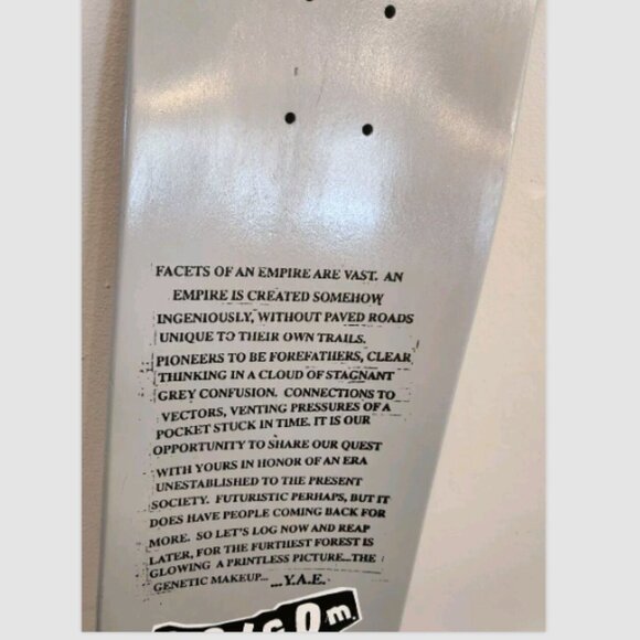 Vtg 90s Volcom Youth Against Establishment Skateboard Deck RARE - Picture 5 of 16